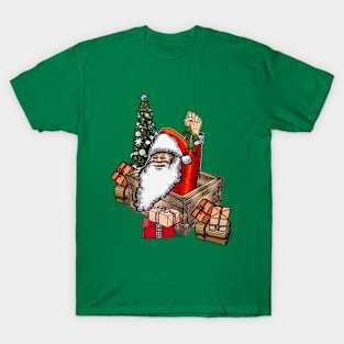 santa and gift T-Shirt